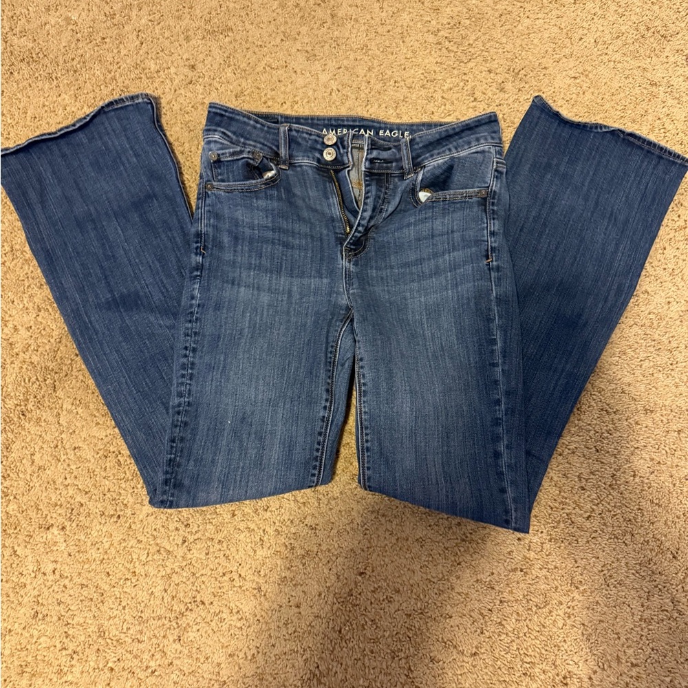 American Eagle Outfitters Women's Classic Denim Boot Cut Jeans